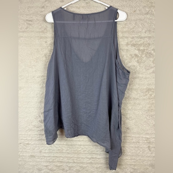 JOE BROWNS Assymetrical Bluish-Gray Tank Top Size 20 - Picture 7 of 15